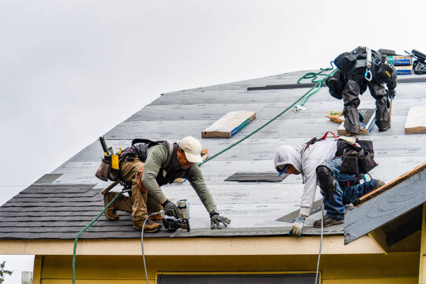 Professional Roofing technician working in Redfield, IA